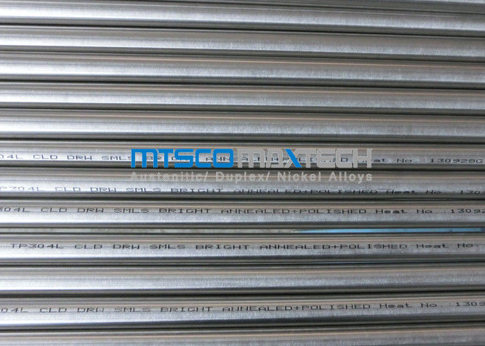 TP304 / 1.4301 ASTM A269 Stainless Steel Round Tube 14 / 16 / 18SWG , PE End Cut