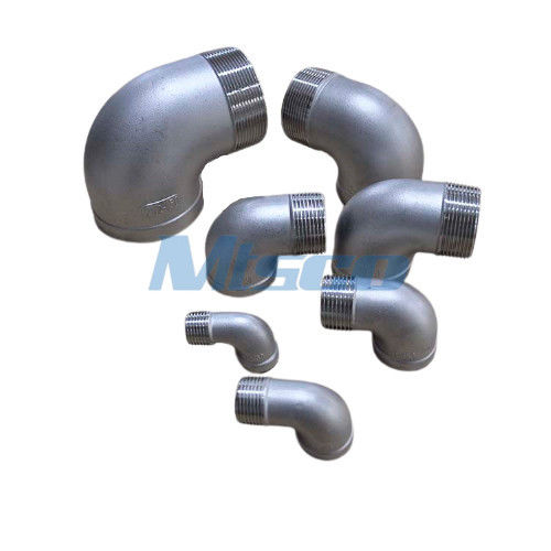 1'' NPT 150 ASTM A351 90 Degree Elbow Pipe 304 Seamless Casting Pipe Fittings